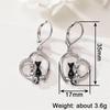 Huitan Fashion Women Drop Earrings Heart Cute Cat Shaped Wedding Party Accessories Inlaid Shining Cubic Zirconia Chic JewelryGood product