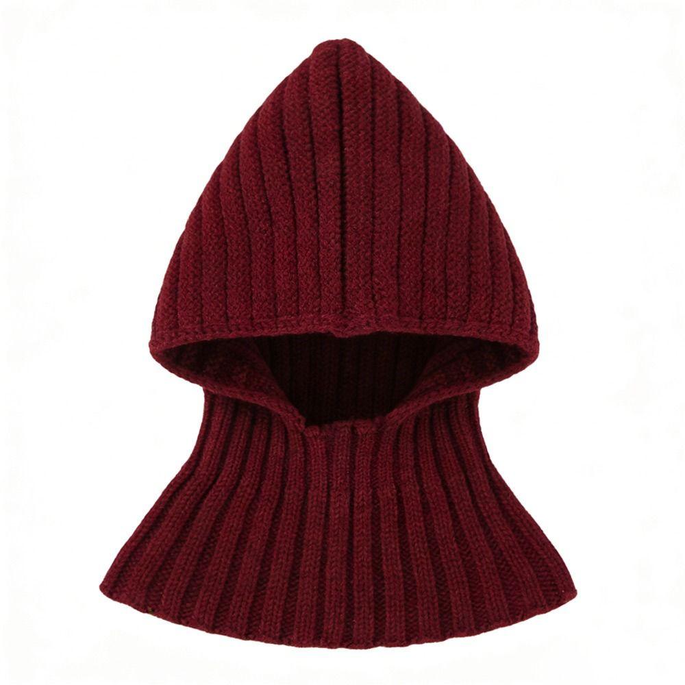 Solid Color Knitted Pet Hat Warm Fabric Knitted Design Dog Hat Fashion Style Soft Material Puppy Head Cover Pet Accessories