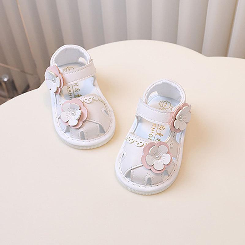 Princess Baby Girl Sandals With Soft Sole And Rattle For Toddler Summer Play