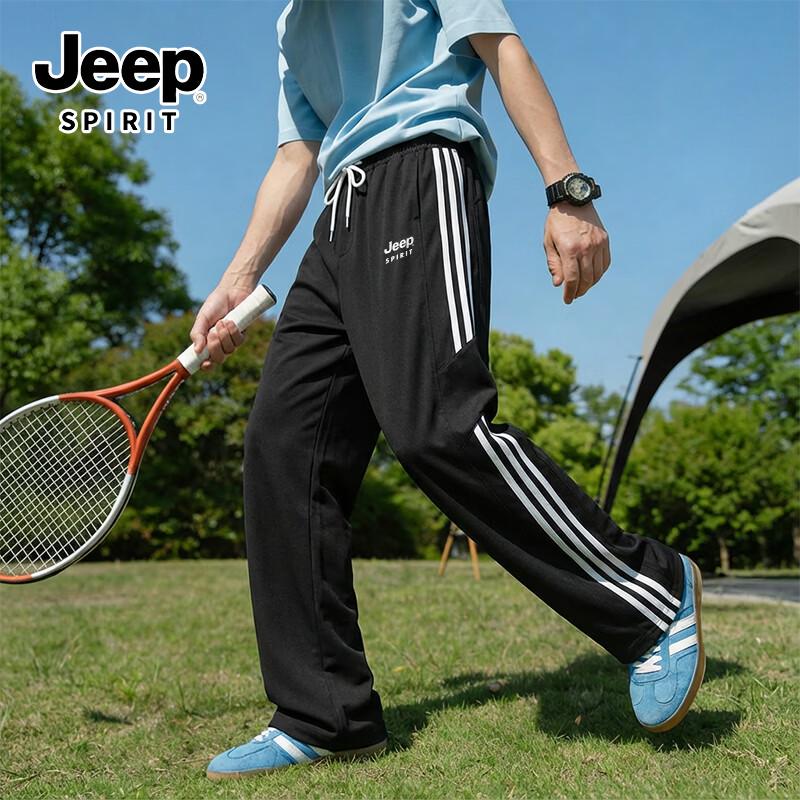 

JEEP SPIRIT Men s Ice-Cool Straight-Leg Casual Pants L