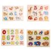 Colorful Alphabet Wooden Pegged Puzzle For Boys And Girls Above 3 Years Old