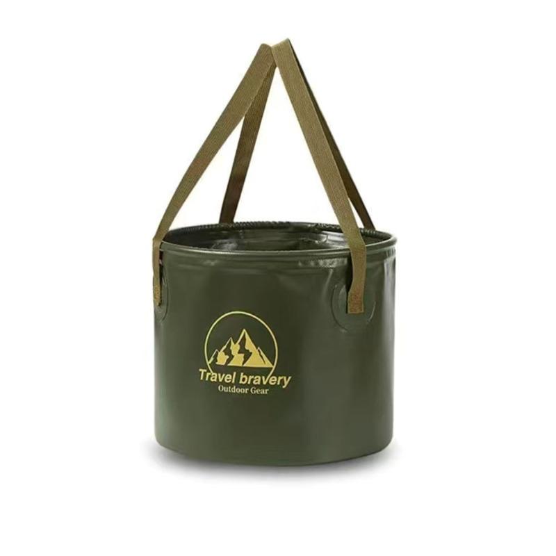 Portable Folding Bucket for Outdoor Travel Large Capacity for Water Laundry Vegetable Washing Camping Picnics and Fishing Bag