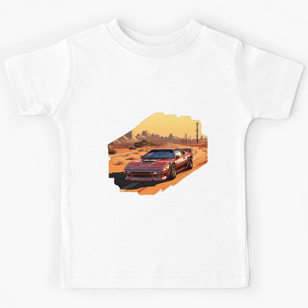 Desert Cruise: Retro Supercar Adventure Print Kids T-Shirt 170