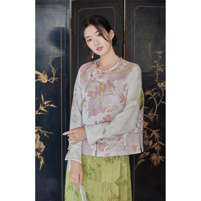 JK&JS Retro New Chinese Embroidered Jacquard Vest Set
