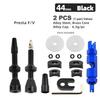 1 Set Tubeless Valve Kit with Wrench CNC Machined Super Light Metal Stem And Caps Replacement 44/60mm MTB