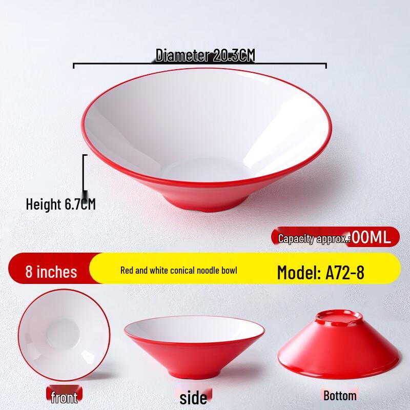 Nordic Style Melamine Noodle Bowl