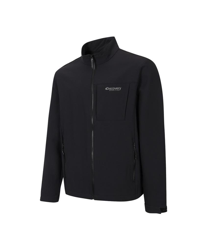 Discovery Expedition Men'S Essential High-Neck Softshell Jacket (Black)
