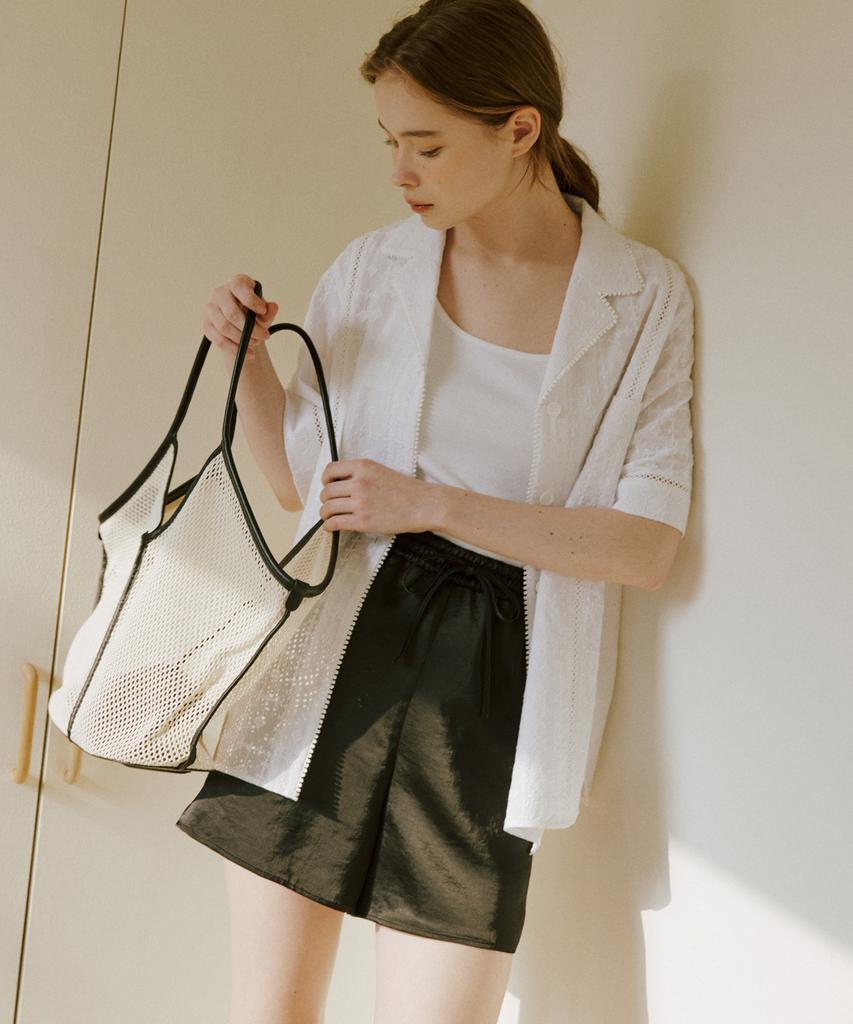 OCTETTE Loose Satin Shorts_2Color