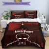 3pcs bedding set Harry Potter Includes 1 Comforter + 2 Pillowcases, Without Pillow Inserts, Soft Comfortable, Lightweight Breathable, Printe