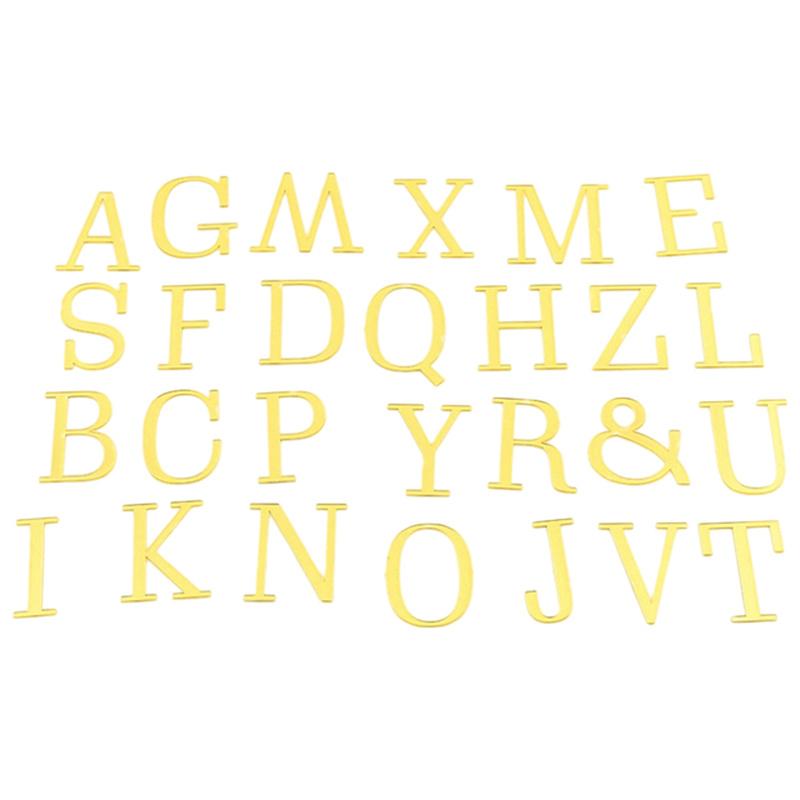 

Золотое акриловое украшение для торта С Днем Рождения AZ Английская буква Свадебная вечеринка Торт Топпер Вставка для кекса Флаг Аксессуары для выпечки