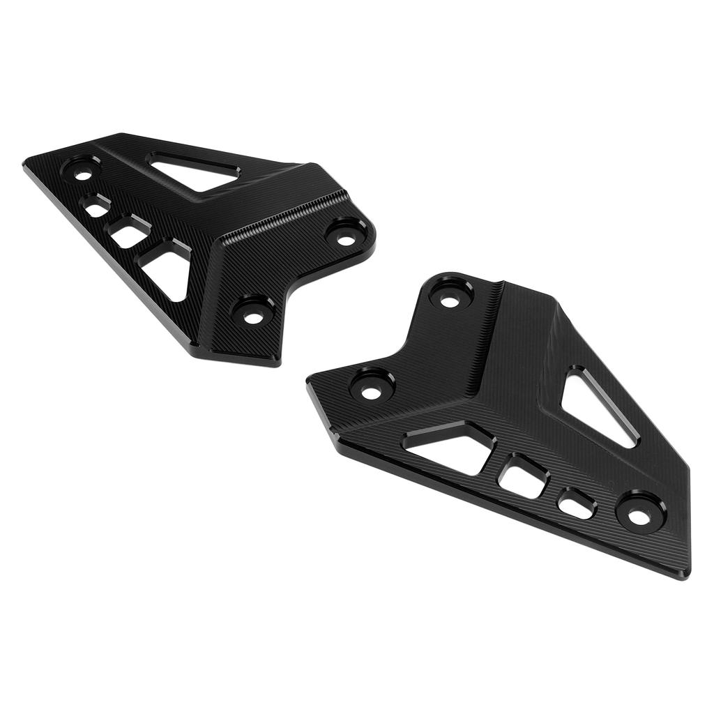 Motorcycle Foot Peg Protector Rear Plate Heel Guard Aluminum Alloy Replacement for Z900 2017‑2021Black