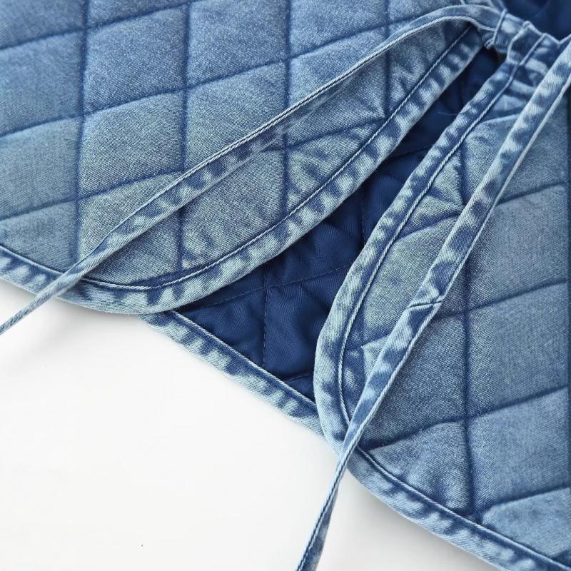 Autumn/Winter Hot-Selling Quilted Denim Jacket