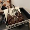 Vintage Street Style Pu Shoulder Bag With Magnetic Closure For Daily Use