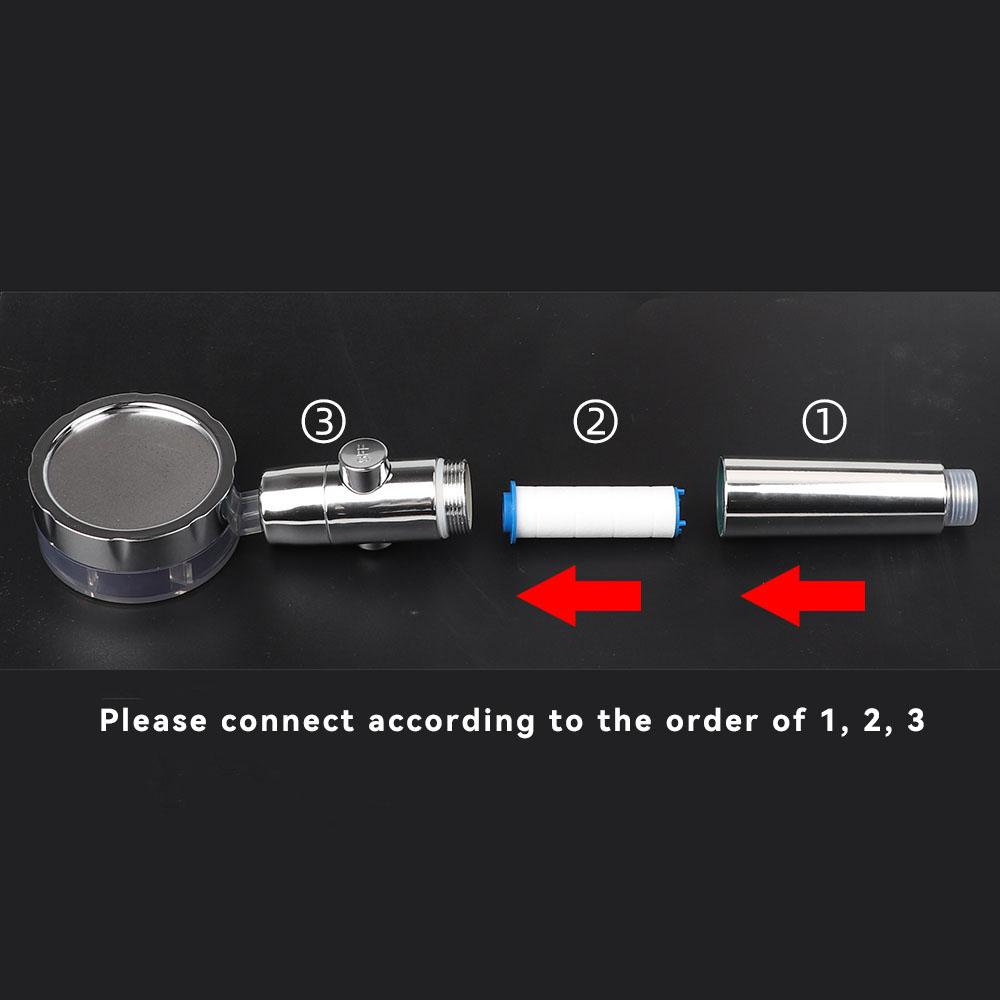 8 Pcs Shower Head Filter Filters Cotton Replacement Pp Cartridge Handheld Hose with Propeller Fan Pressure Supercharge Hydro Water