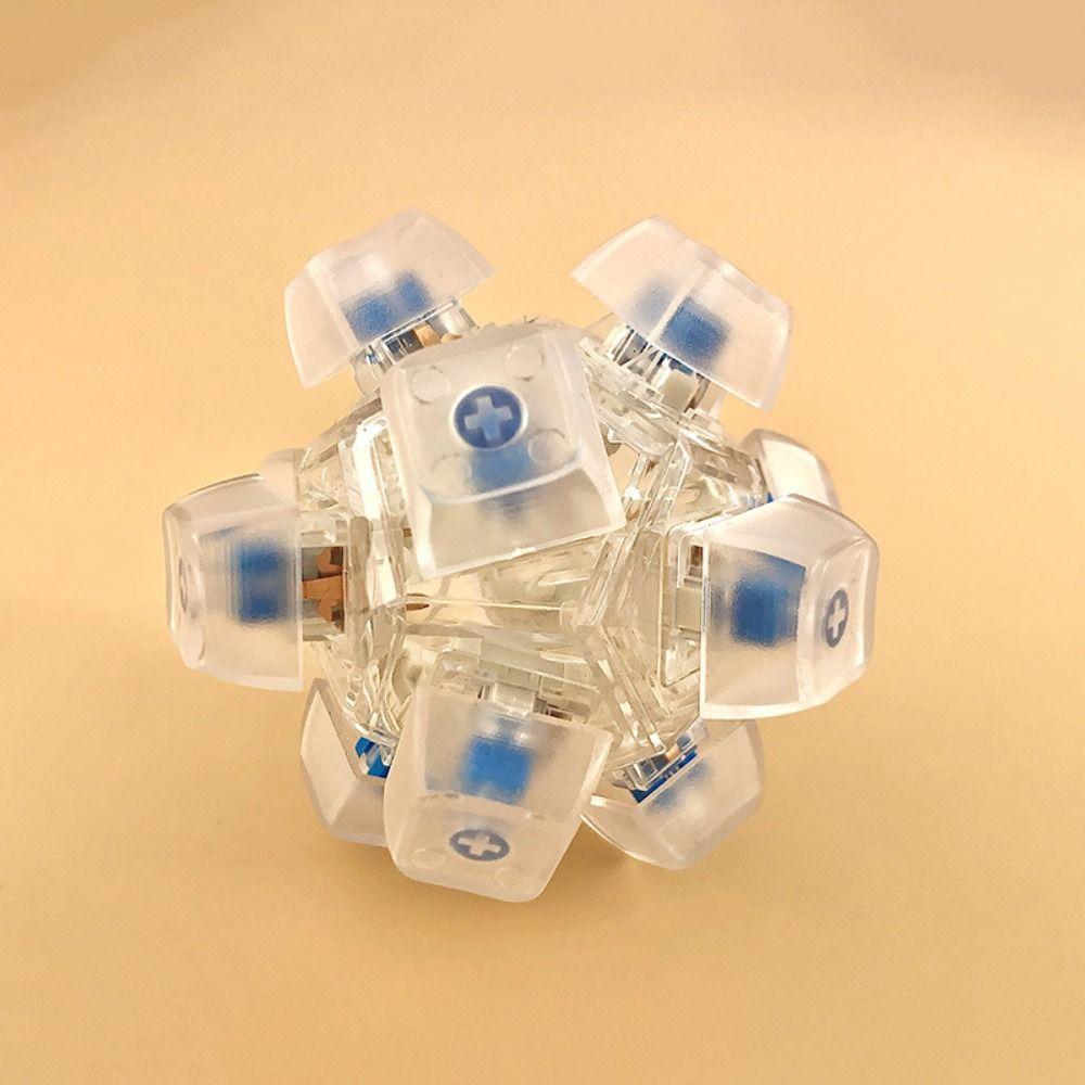 Square Keyboard Caps Toy Calming Button Pinch Toy Finger Toy Mechanical Keyboard  Kids Teens