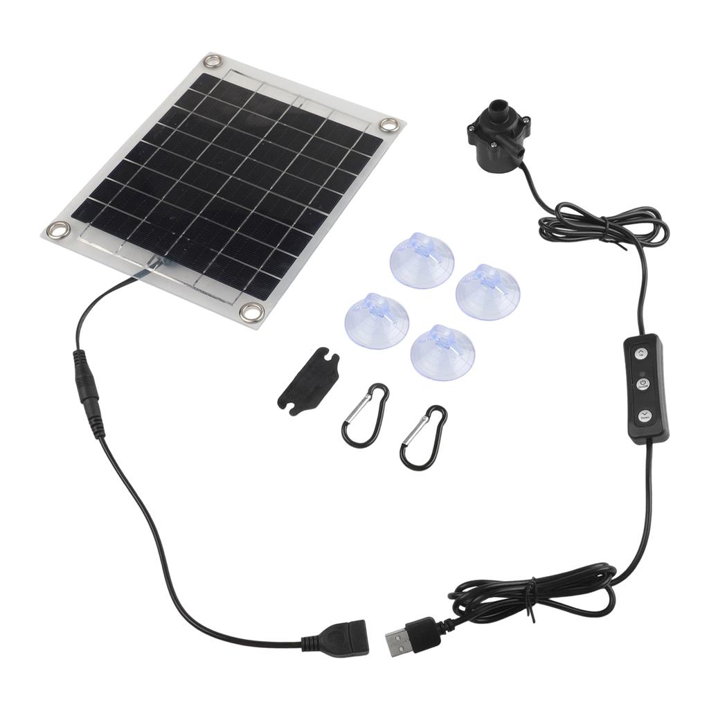 Gartenbrunnen 10W Pumpe 12V Hochleistungs-Solarmodul Trockenlaufschutz Außen-Wasserspiele Für den Garten Für den Außenbereich