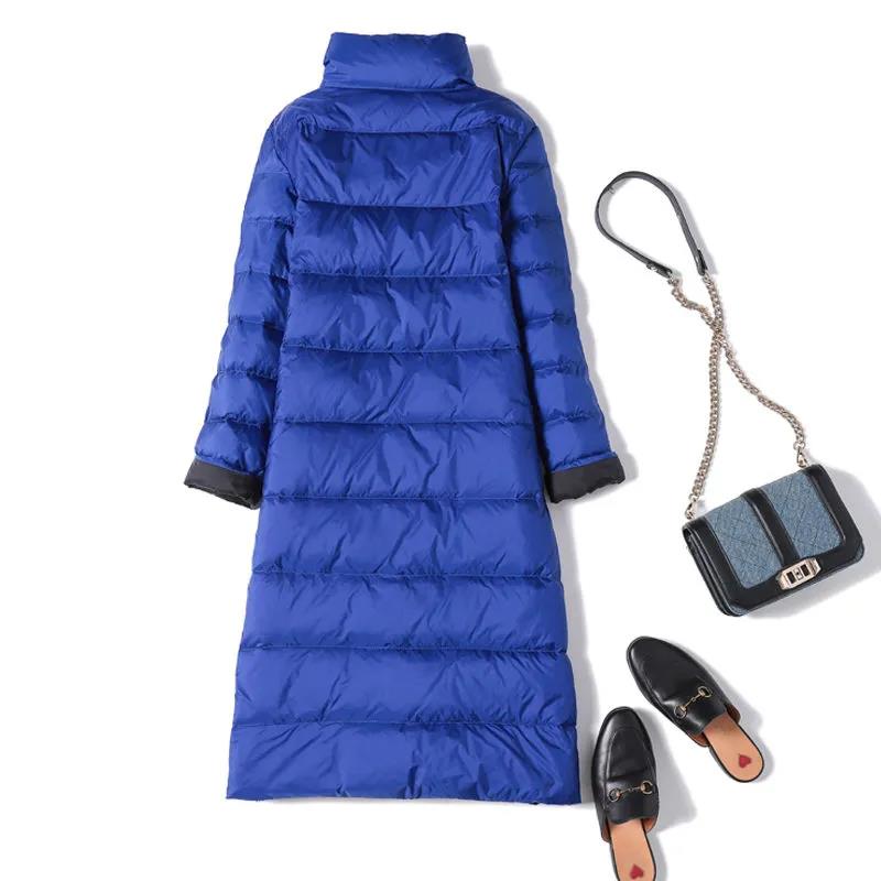 wearing two down jackets