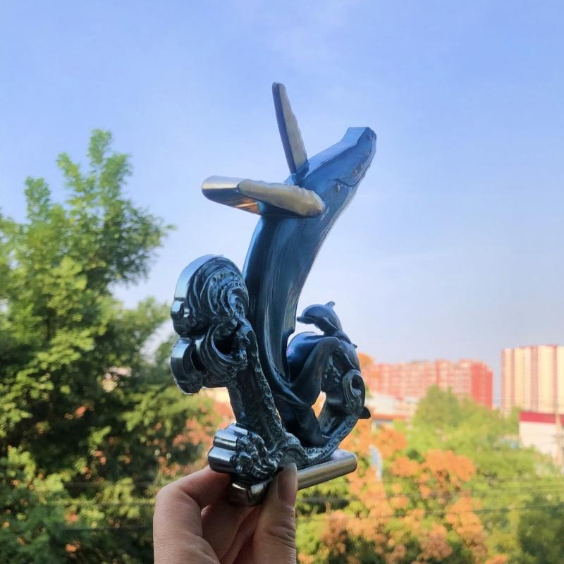 Diy Crystal Drop Glue Aromatherapy Gypsum Abrasive Three-dimensional Dolphin Jewelry Ornaments Pendant Silicone Mold