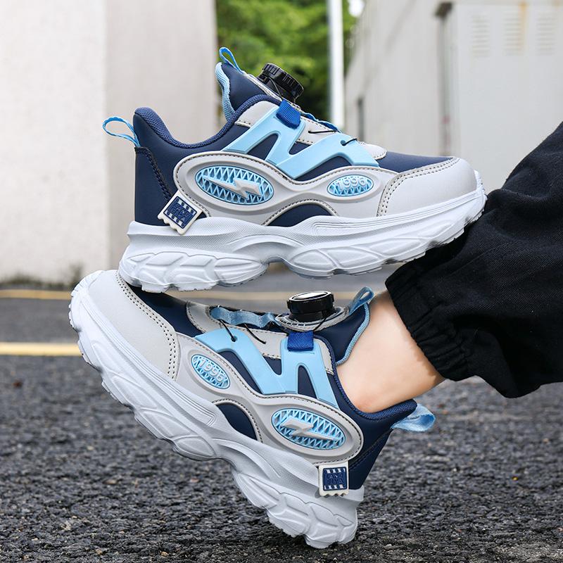 Children's Boys Running Shoes Lightweight Breathable Sports Sneakers for School Fashion Casual Walking Anti-Slip
