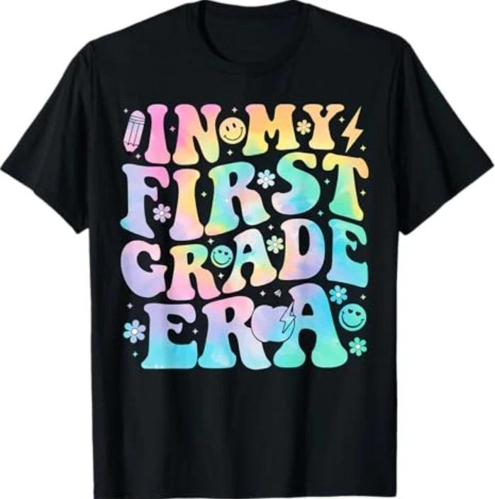 In My First Grade Era Girl Tie Dye 1st Grade Back to School T-Shirt S
