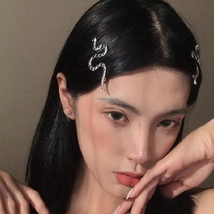 Snake Hair Accessories Hair Clip With Rhinestones And Metal Designs Prom Hair Decoration Hair Barrettes for Women Girls