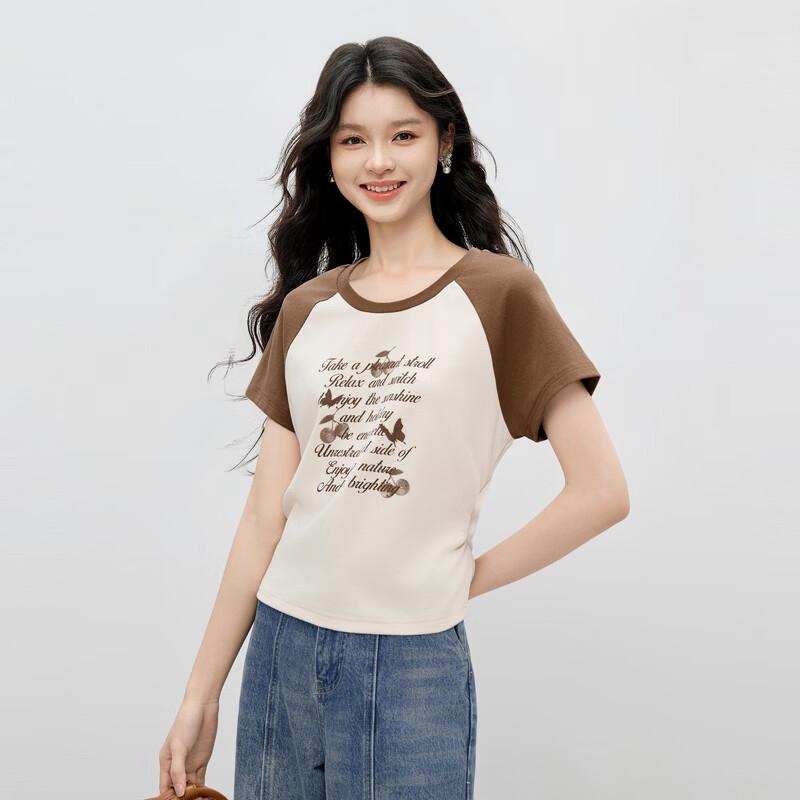 Women s Retro Colorblock Raglan T-Shirt M