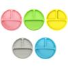 Cute Baby Infant Dining Plate Anti Slip Toddle Training Sucker Dishes Tableware