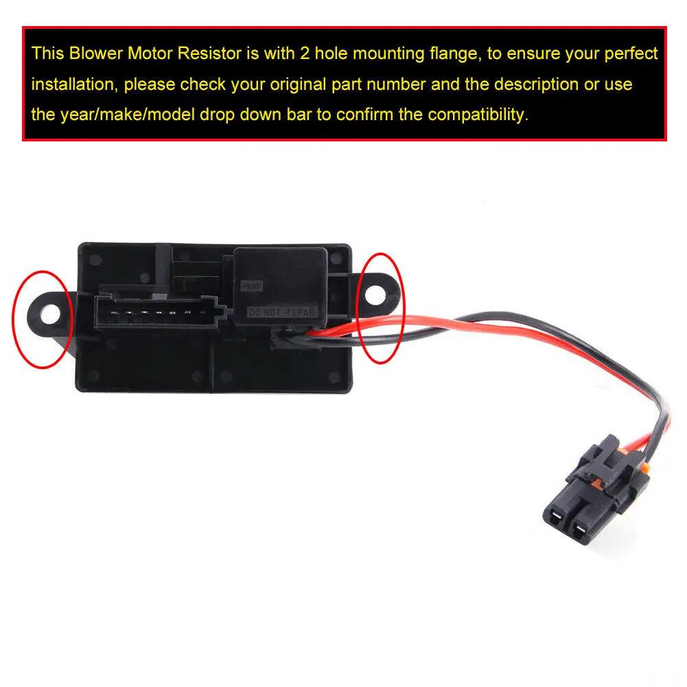 89019089 Hvac Blower Motor Fan Resistor For 1999-2007 Chevy Silverado Gmc 1500 2500 3500 Hd With Manual Air Conditioning