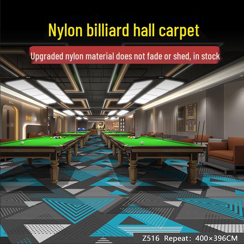 Billiard Room Nylon Carpet: Fireproof, Printed, Large Area, Wall-to-Wall for Halls & Clubs