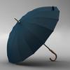 OLYCAT 16-Rib Men's Windproof Business Umbrella, Automatic Straight Handle, Reinforced & Enlarged Design.