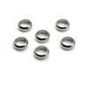 50Pcs 1/2/3/4/5/6/8mm Stainless Steel Gold Tone Ring Spacer Beads Big Hole Stopper Beads Charm for DIY Bracelet Jewelry Making