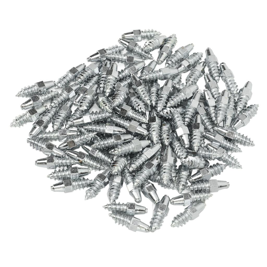 100PCS Tire Spikes Carbide Alloy 21mm Prevent Slip Wheel Tyre Studs for Car Truck Bicycle Boot Motorcycle ATV SUV