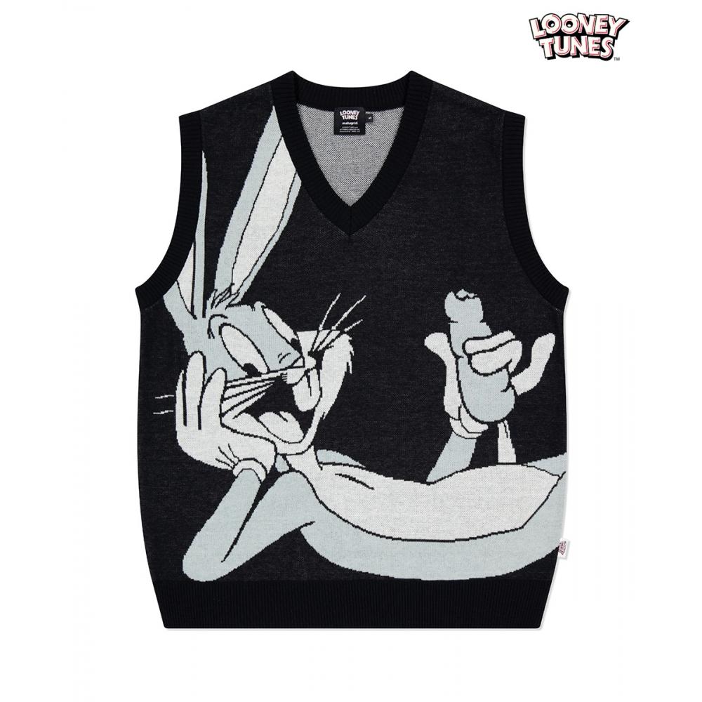 

ТРИКОТАЖНЫЙ ЖИЛЕТ MAHAGRID BUGS BUNNY ЧЕРНЫЙMG2DMMK611B