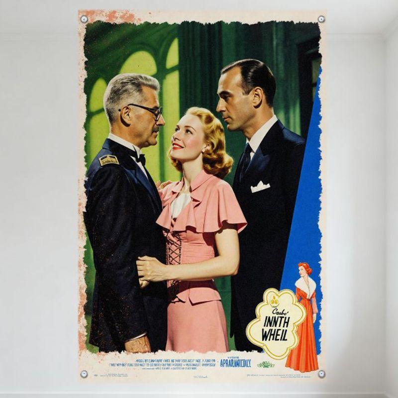 

The Ninth Wheel Vintage Movie Poster Metal Tin Sign Classic Mid-20th Century Paramount Film Wall Decor for Man Cave Bar Home Clu 20x30cm（7.8x11.8inch）
