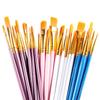 10-Piece Nylon Paintbrush Set for Oil Painting, with Numbered Brushes – Ideal for Art Students and Detailing.