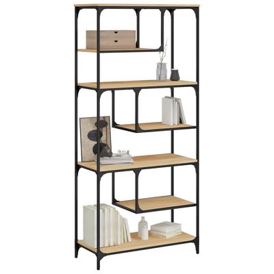 Bookshelf Sonoma Oak 81 X 36 X 176 Cm Particleboard