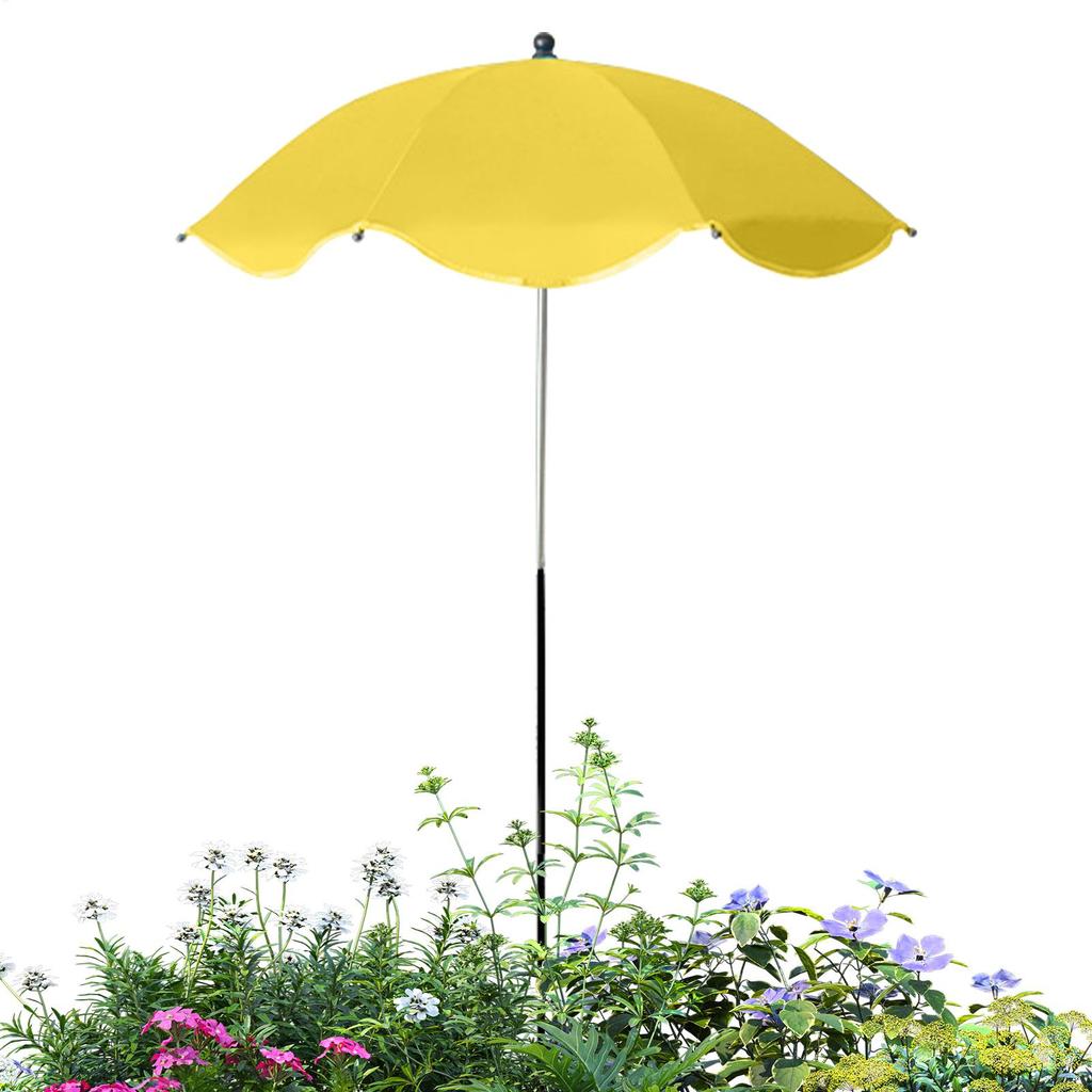 Outdoor Plant Umbrella Shade Cover Adjustable Height Canopy Telescopic for Garden Lawn Patio Flowers Potted Yard Reusable Decor