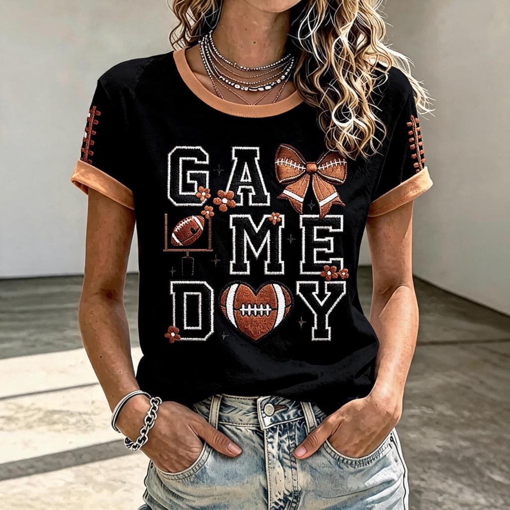 Women's Football Fan Shirt for Day Cheering and Support at the Stadium