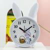Creative Cute Rabbit Small Alarm Clock Silent Cartoon Cute Children Student Clock Alarm Simple Bedside Desk Clock