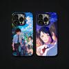 Anime Your N-Name Phone Case For iPhone17, 16,15,14,13,12 Pro Max Black Candy Matte Shockproof Cover