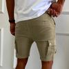 Men's Sports Pocket Work Clothes Casual Loose Shorts Casual Jogging Drawstring Shorts