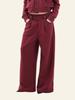 Deoineoseu Tailored Detail Sweatpants (Burgundy)