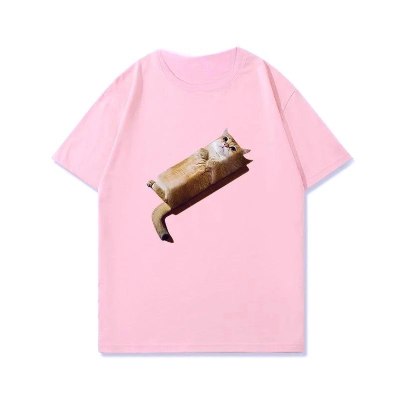 

Classic Cute Cat Sandwich Meme T Shirt Women Harajuku Style Graphic Tee Fit Casual Short Sleeve Summer Fashion Top Y2k Vintage 4XL