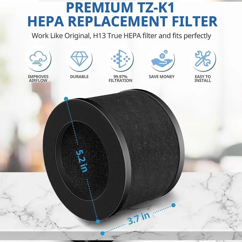High Quality Air Purifier Parts-Compatible Filter for ToLife TZ-K1, AROEVE MK01 MK06, Activated Carbon Pre-filter, 360° Rotating