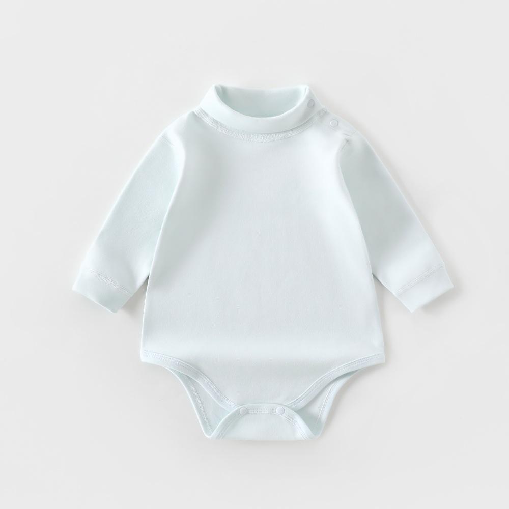 Miękki Welurowy Jednoczęściowy Kombinezon dla Niemowląt Unisex na Jesień/Zimę - 280g Trójkątny Body dla Noworodka Klasa A