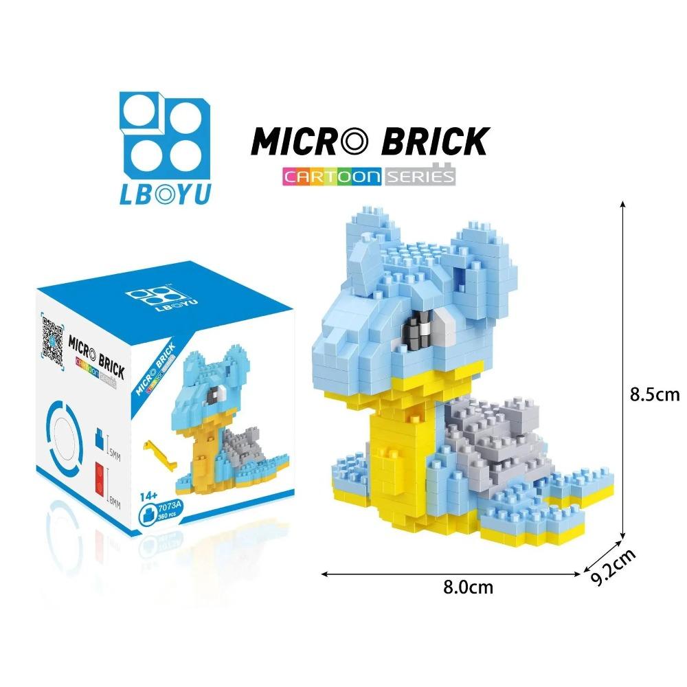 Kawaii LNO Pokemon Micro Building Blocks Snorlax Blastoise Gengar Charmander Bulbasaur Pikachu Mini Brick Figures For Kids Toys