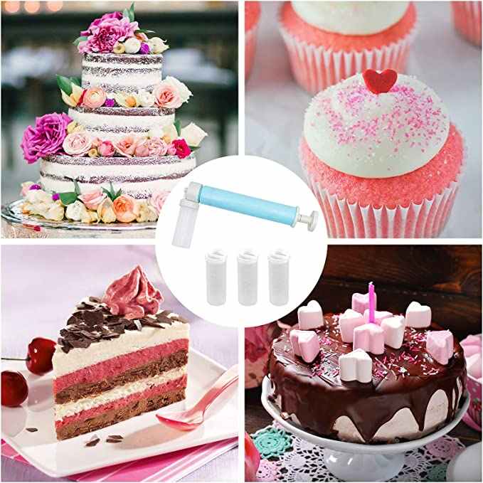 Cake Decoration Tool Kit with Piping Bags and Stainless Steel Tips for Baking Icing Buttercream Flowers and Dessert Decorating