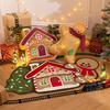 Gingerbread House Christmas Decorative Carpet Soft And Comfortable Bathroom Floor Mat Entry Hall Door Mat Home Decoration