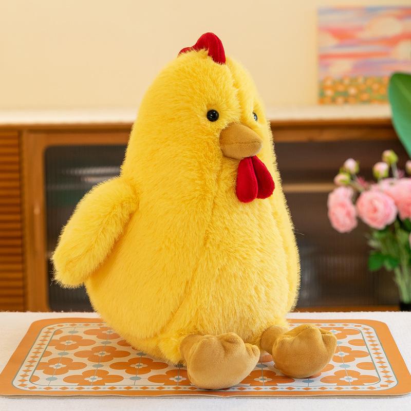 Mile Chicken Plush Toys Children's Sleeping Comfort Pillow Small Yellow Chicken Doll Home Decoration Event Gift