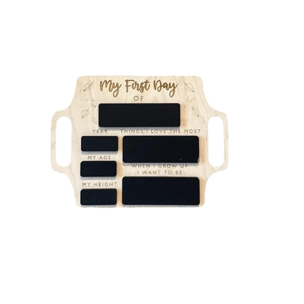 Drewniana Tablica Memo Wielokrotnego Użytku z Uchwytem na Zdjęcia - Idealna do Edukacji Przedszkolnej i Wczesnoszkolnej
